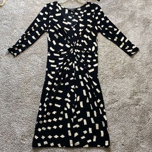 Black and cream dress